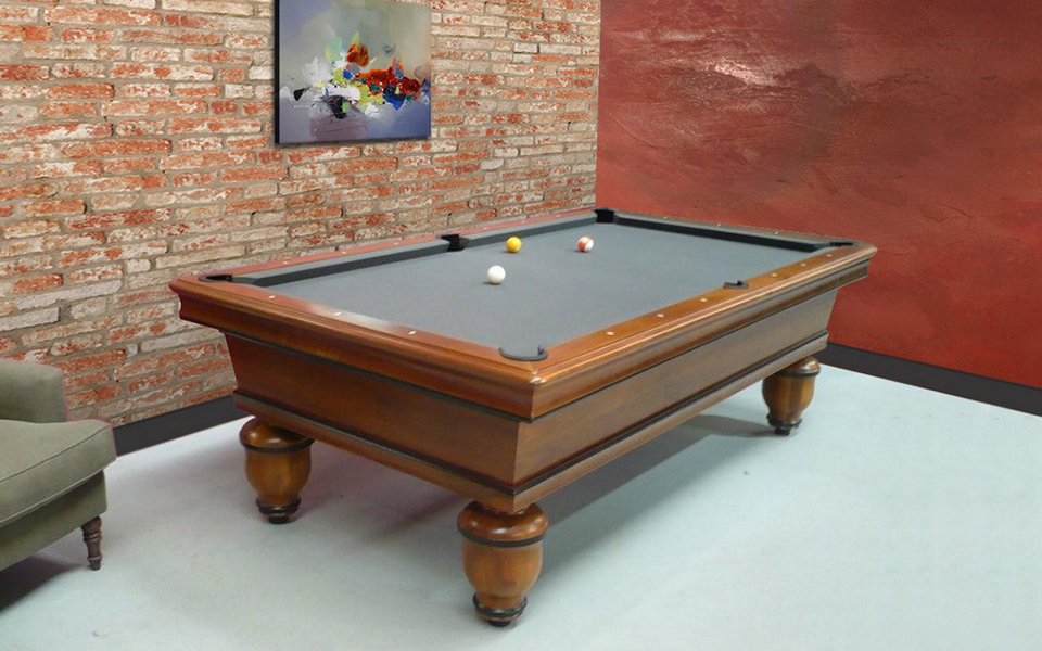 wood billiard table - classic - grey cloth - Renaissance - Billards Toulet