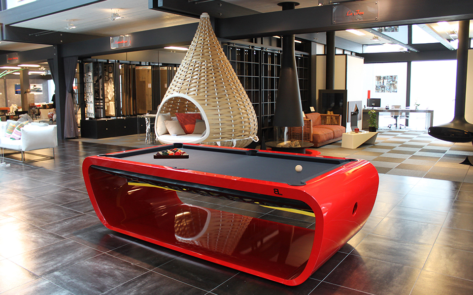 red billiard table design Blacklight - Customizable - Billards Toulet