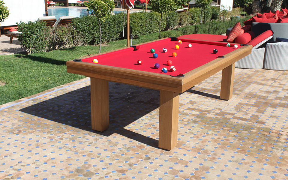 Billiard Teck wooden for outdoor garden - Billards Toulet