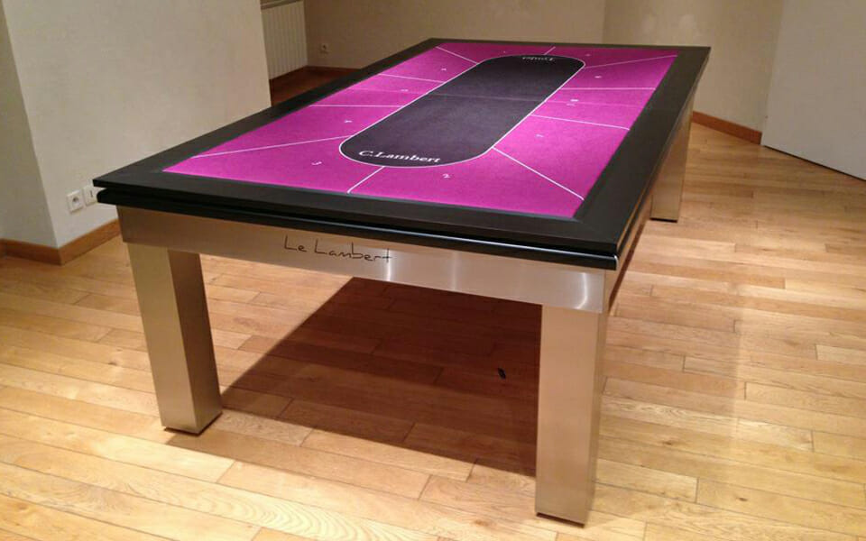 pool table convertible into poker table - Lambert