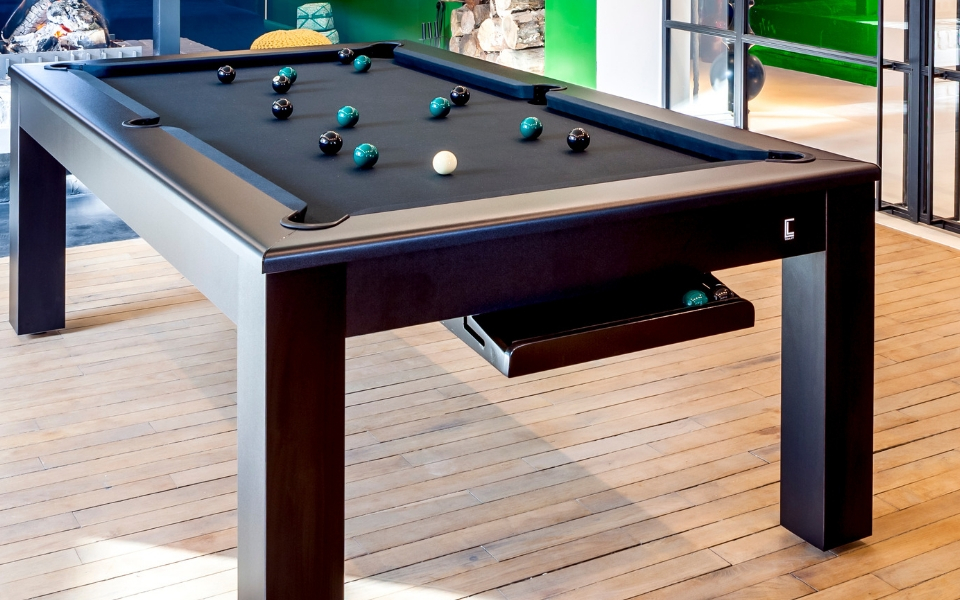 Le billard convertible table - Billards design sur-mesure Toulet