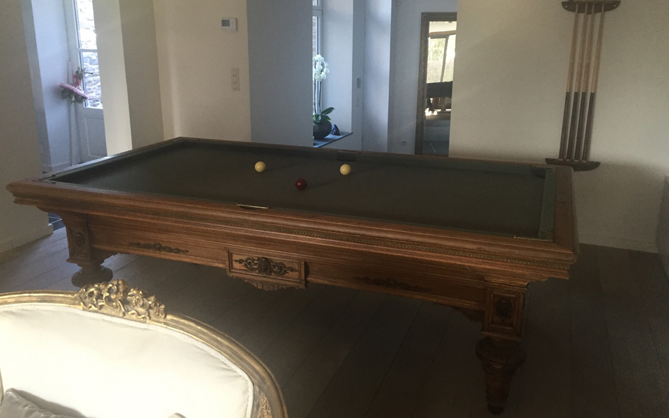 french billiard table renovated - wood - Billards Toulet