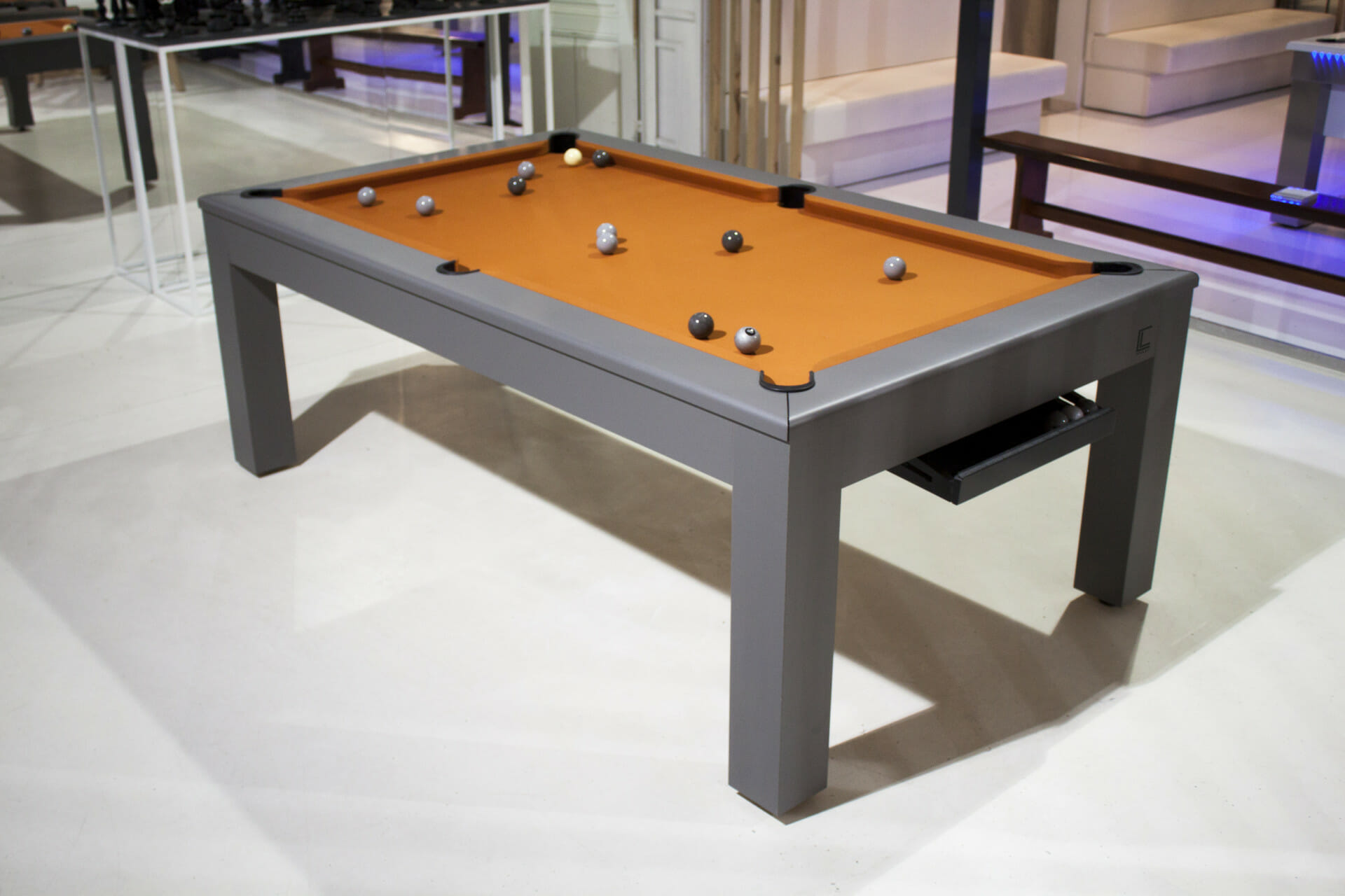 customizable gray english billiard table CL - Billards Toulet