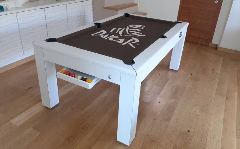 CL pool table by Toulet dakar 2025 decoration