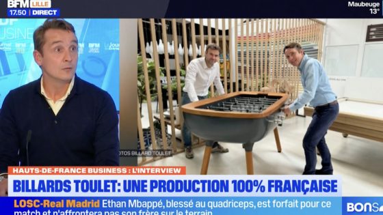 Interview BFM HDF business billard toulet