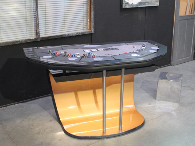 poker table design Blacklight - custom made - Luxury - Billards Toulet