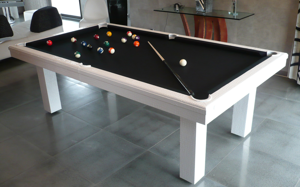 white leather pool table - contemporary - Billards Toulet