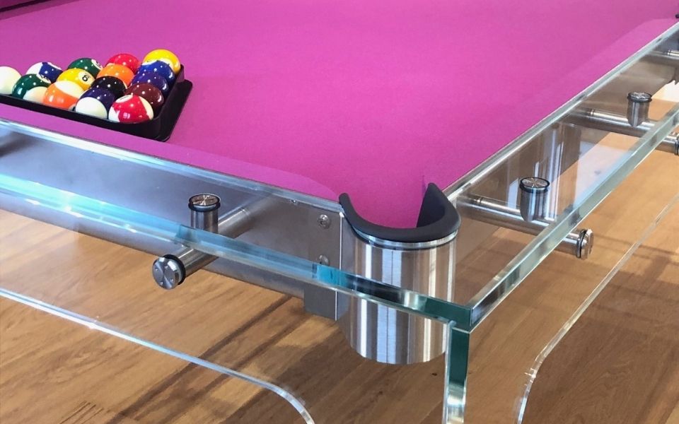 Luxury pool table in glass - Carat Light - Billards Toulet