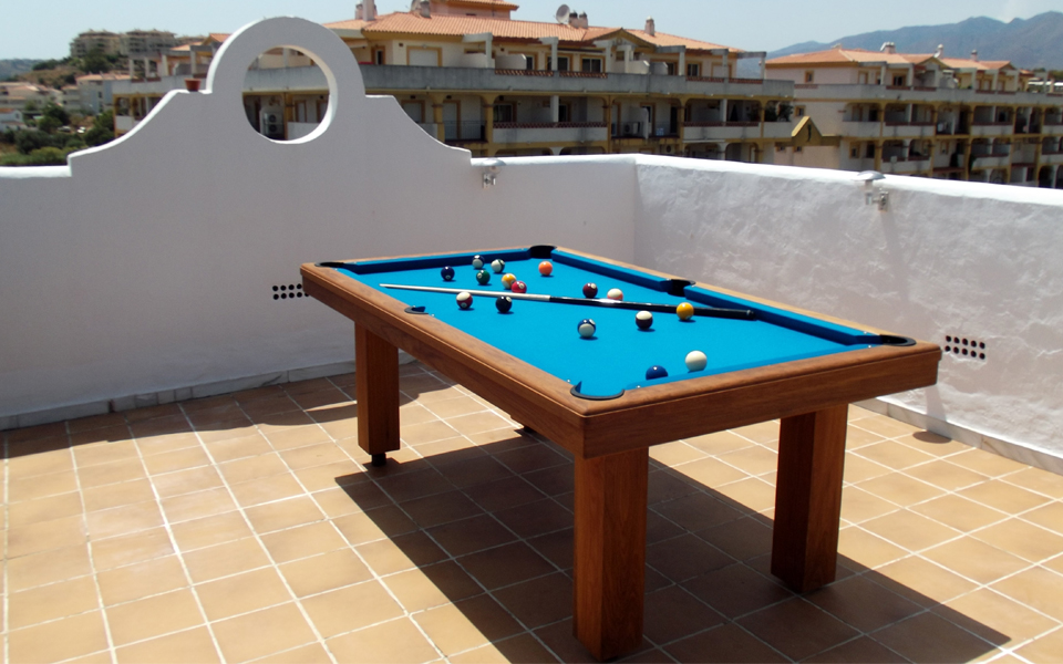 contemporary billiard table outdoor wooden - Teck - Billards Toulet