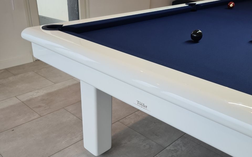 Billard table modern white lacquer - Billiards Toulet