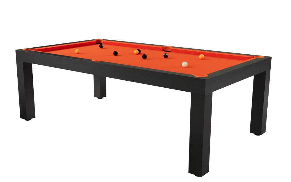 black design pool table Pearl orange Toulet