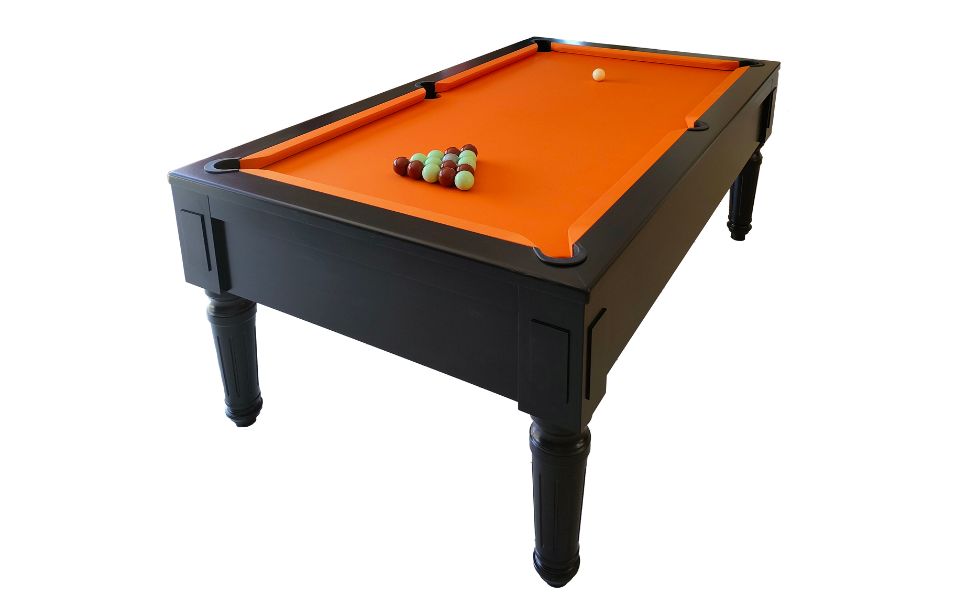 black orange leisure pool table Week-end cafe Toulet