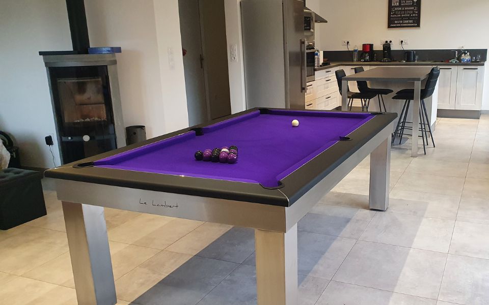 Blackball pool table convertible into dining table Le Lambert Pro - Billards Toulet