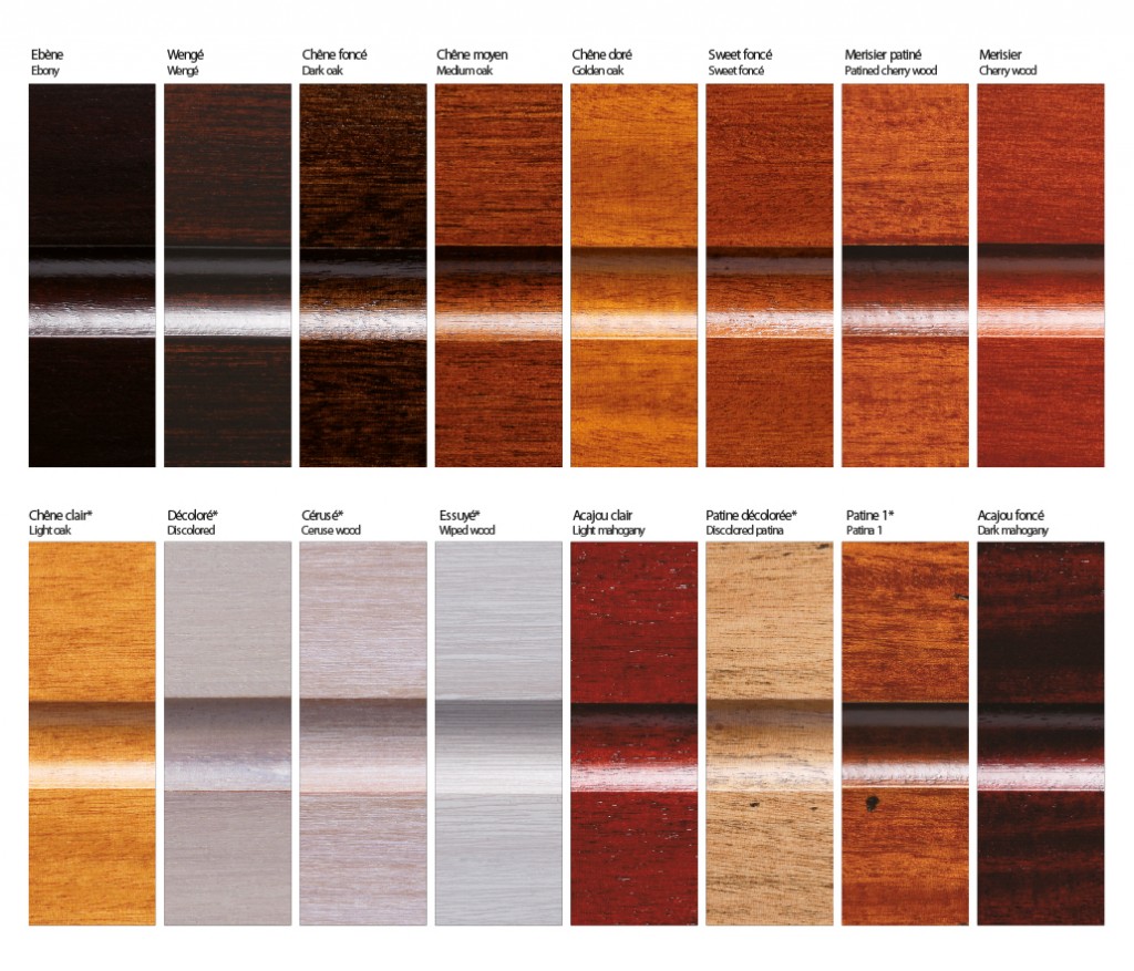 wood colors for billiard table - Billards Toulet