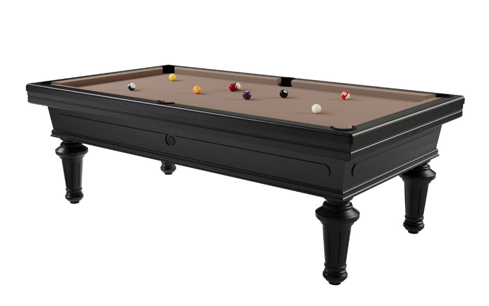 buy classic black Empereur customizable pool table Toulet