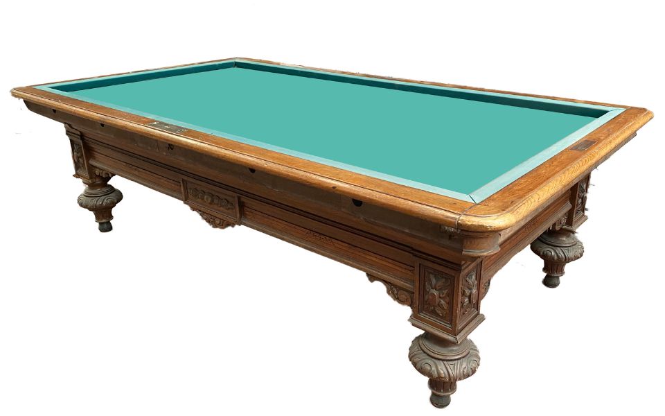 Charles X antique billiard table wood - Billards Toulet