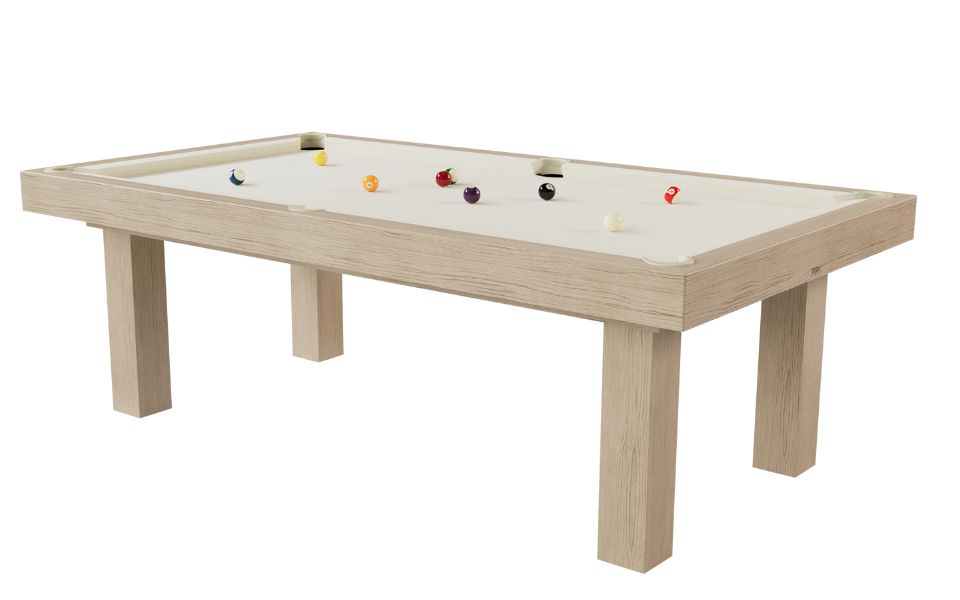 custom convertible oak ecru cloth pool table Purity contemporary - Toulet