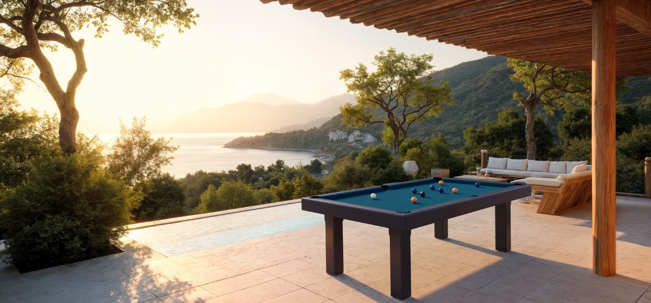 custom made outdoor pool table Bubbly Toulet