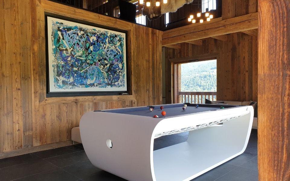 Customize design billiard table luxury Blacklight - Billards Toulet