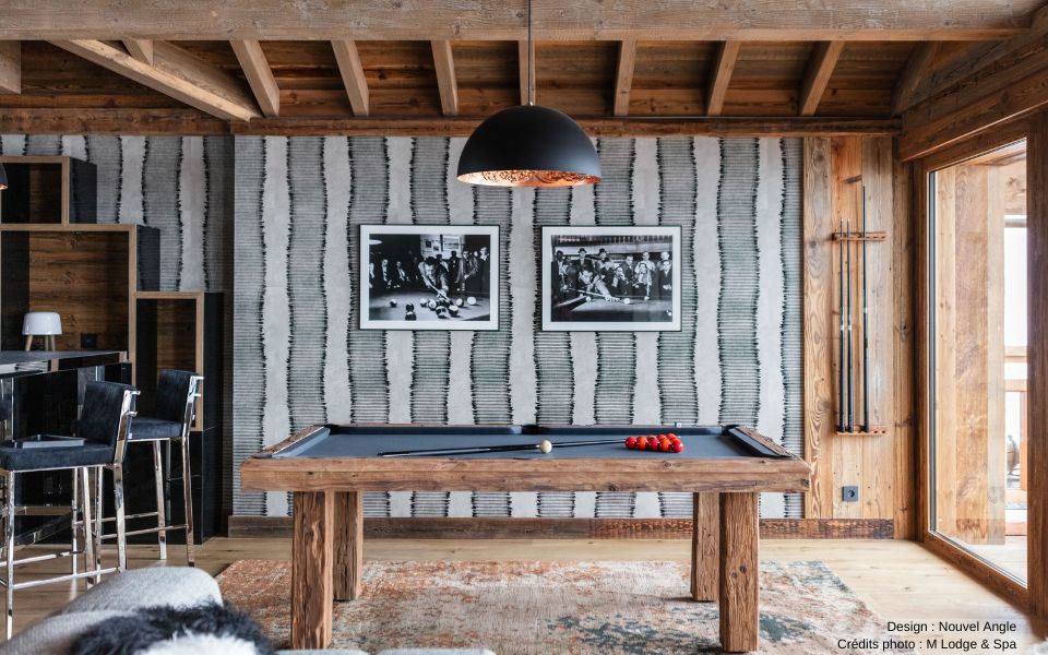 design billiard table wood Megeve cottage luxury - Billards Toulet