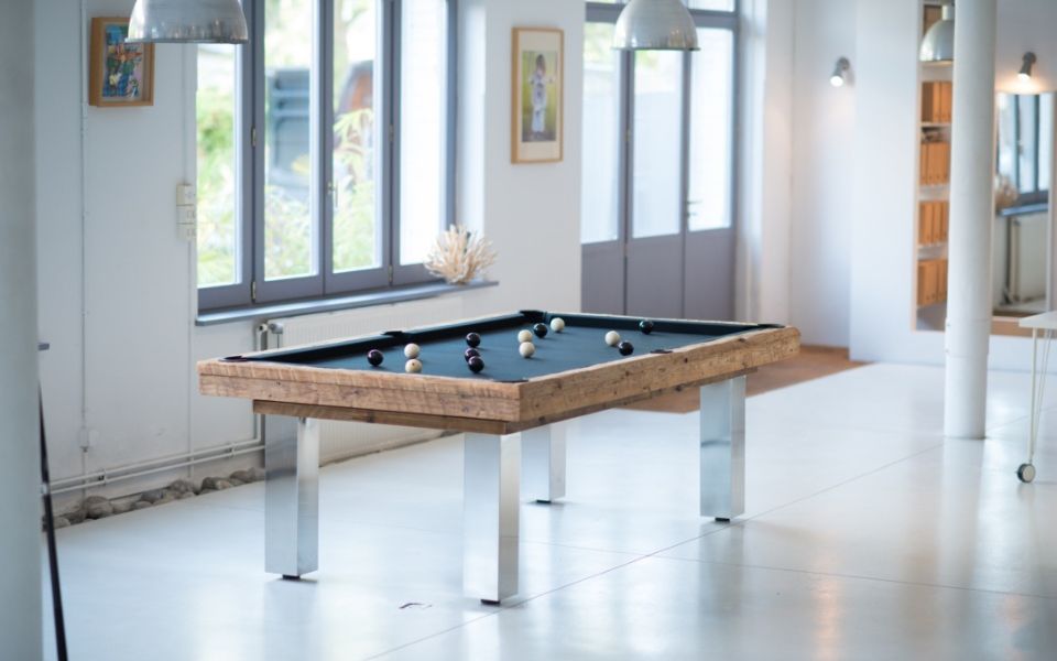 design pool table wood megeve custom made billards toulet