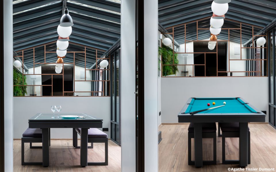 transform billiard table into a dining table Broadway - Billards Toulet