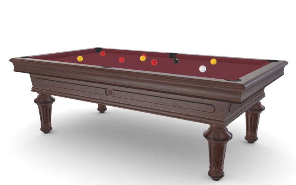 Empereur Luxe walnut custom pool table Toulet