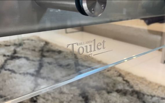 Glass high end pool table Carat Light - Billards Toulet