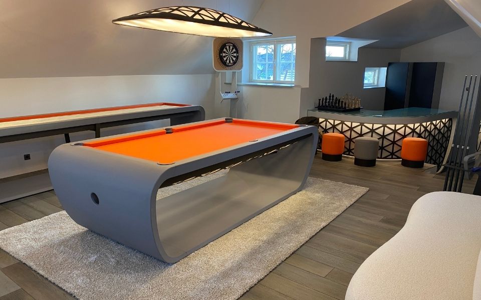 High end games room leather Luxury - Billards Toulte