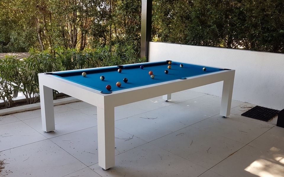 Install Outdoor billiard table convertible into dining table Pearl Kerrock - Billards Toulet