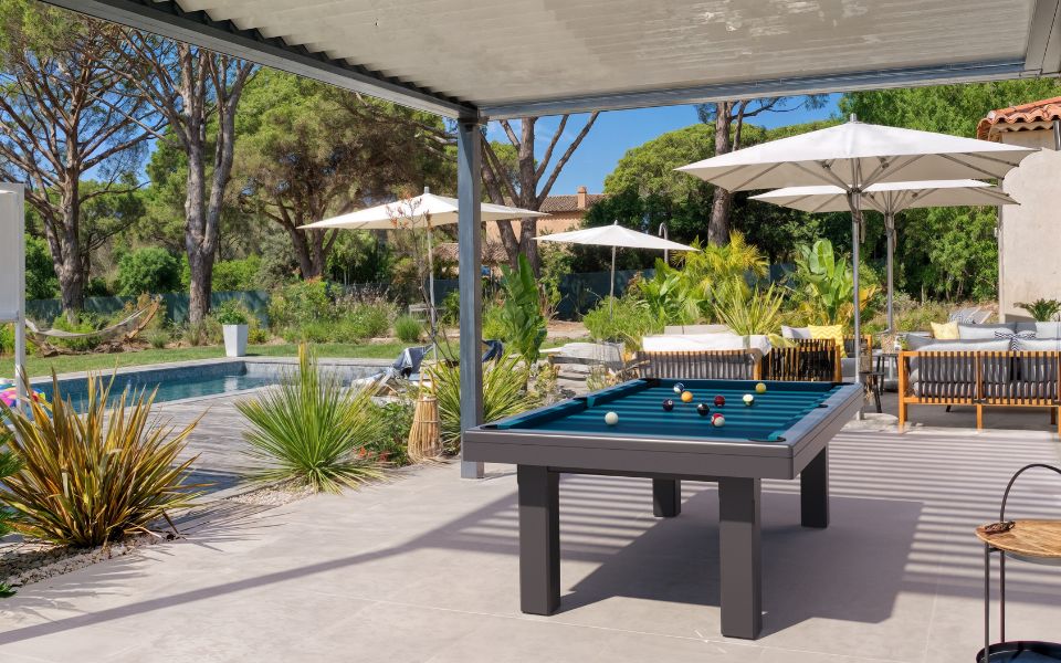 install outdoor billiard table terrace Bubbly grey Toulet