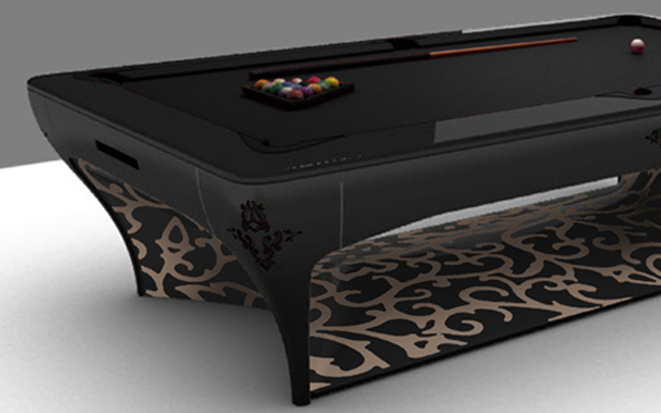 black design billiard table - french billiard table carom - Luxury - Billards Toulet