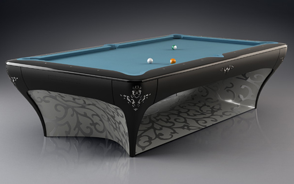 Luxury billiard table black and blue - Carom billiard - Billards Toulet