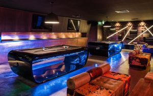 Luxury billiard table games room Blacklight - Billards Toulet