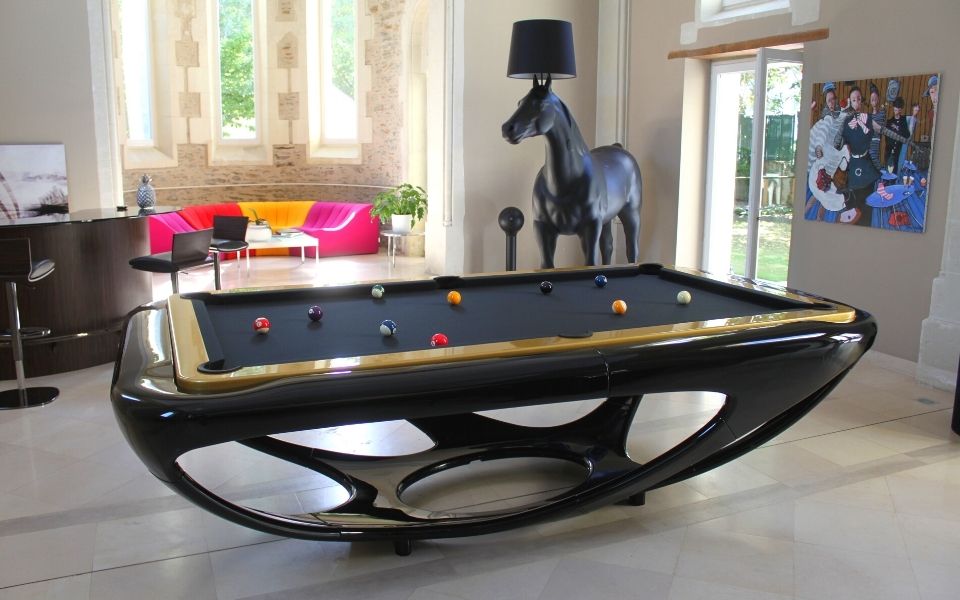 Luxury design pool table design Whitelight - Billards Toulet