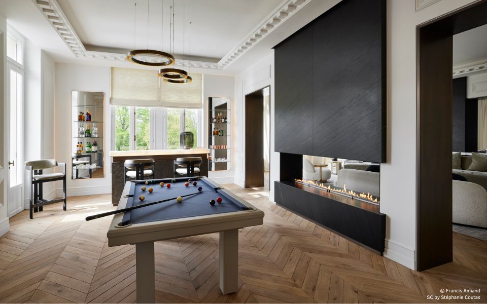 La mesa de billar Broadway personalizada en Villa 1912, un proyecto de SC  Edition de Stéphanie Coutas - Noticias - Billards Toulet