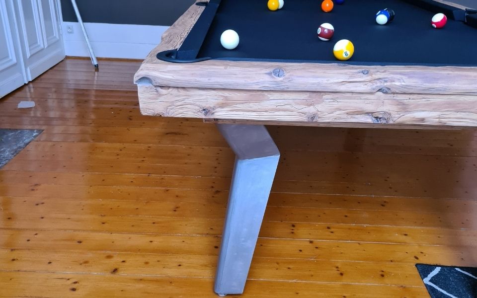 Modern pool table Wood and steel - Billards Toulet