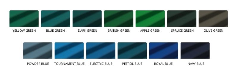 Range of trendy blue green billiard cloth -Toulet