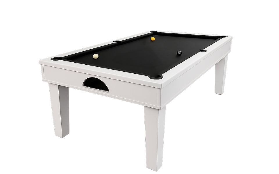 small customizable white pool table Sweet Home Toulet
