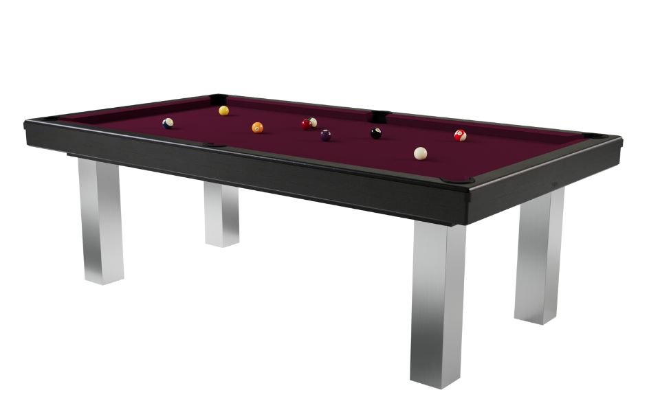 stainless steel black design pool table Loft Toulet