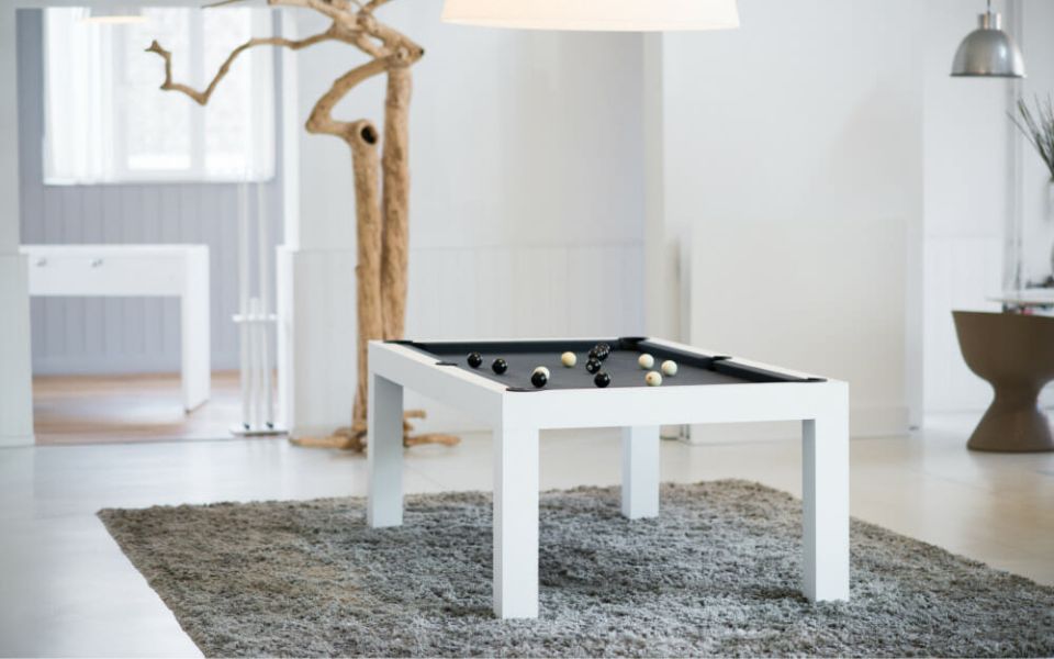 white design pool table customizable Pearl - Billards Toulet